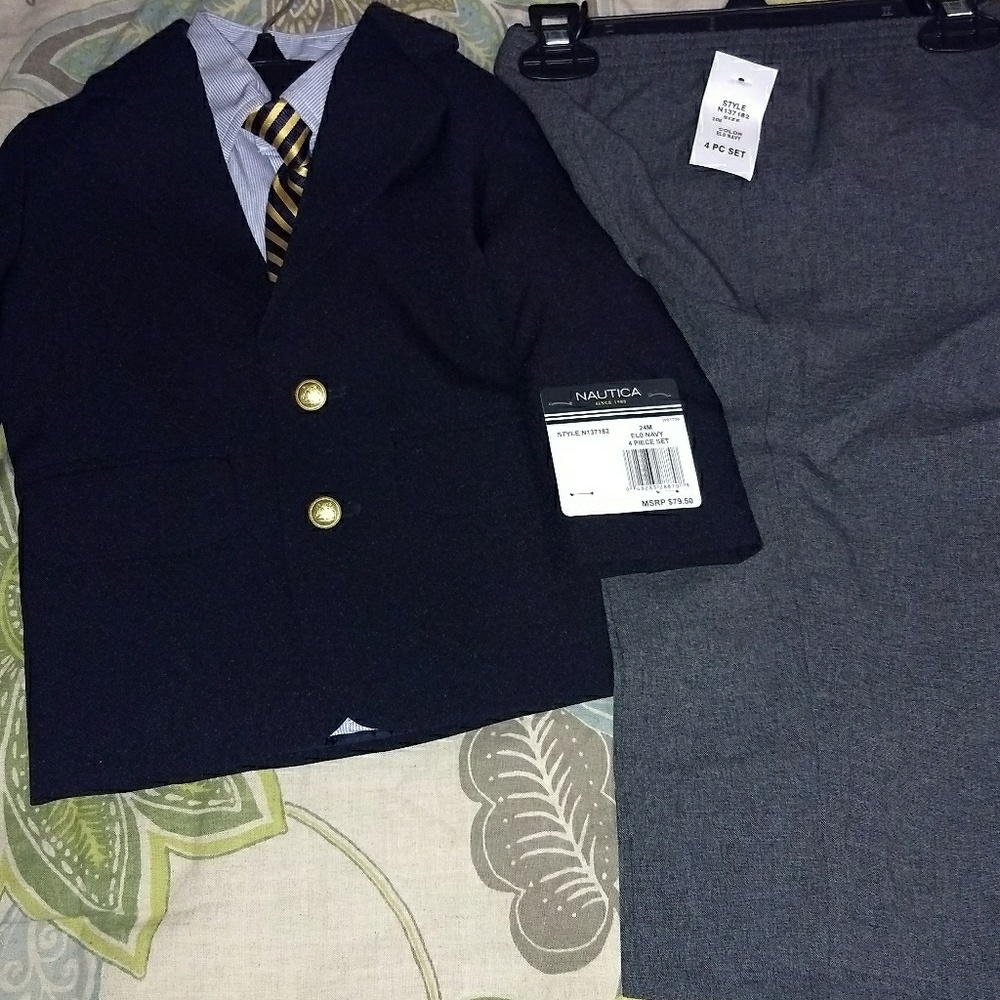 Little Boys 4 Piece Nautica Suit